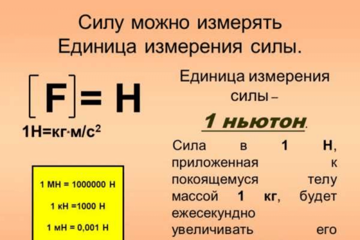 Единица измерения Ньютон: что это и для чего?