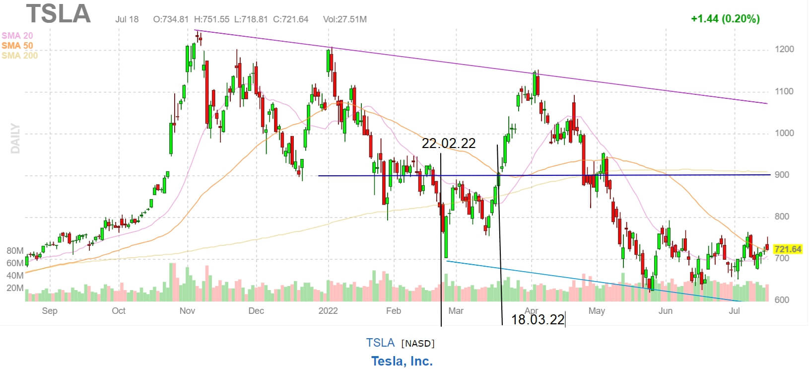 Опционы компании Tesla